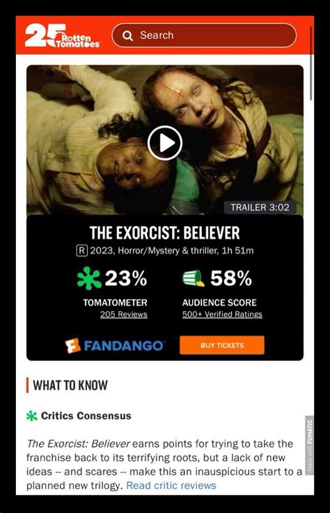 exorcist believer rotten tomatoes